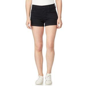 Juniors' WallFlower Insta Vintage Stellar Hi-Rise Shorty Shorts Size 1 black NWT